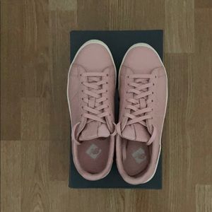 Pink New Balance x J. Crew Leather 791 Sneakers